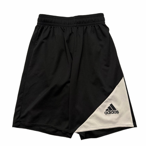 Adidas Sporty Activewear Athletic Shorts Black White Unisex Youth XL Soccer Game